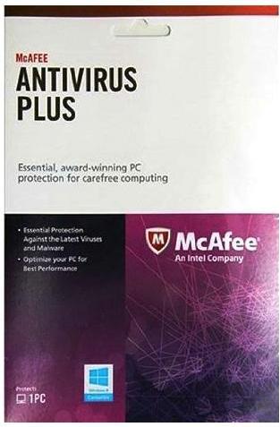 Антивирус McAfee AntiVirus Plus 2013 1ПК (BXMAV1YRRUS927707)